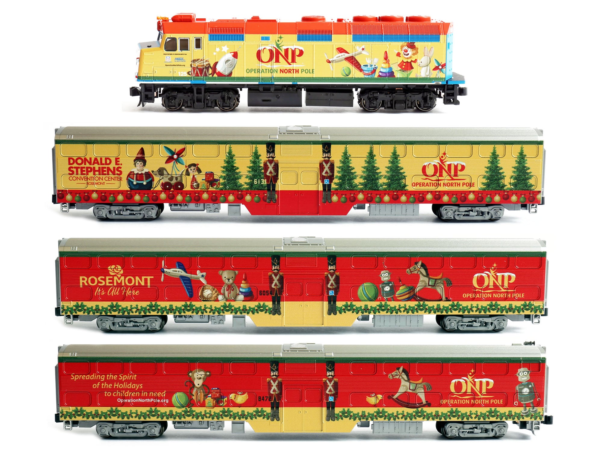 Kato 106-215 2 OPERATION NORTH POLE CHRISTMAS TRAIN SET – 叮叮老
