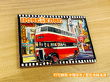 老香港雙層巴士 木質立體冰箱貼